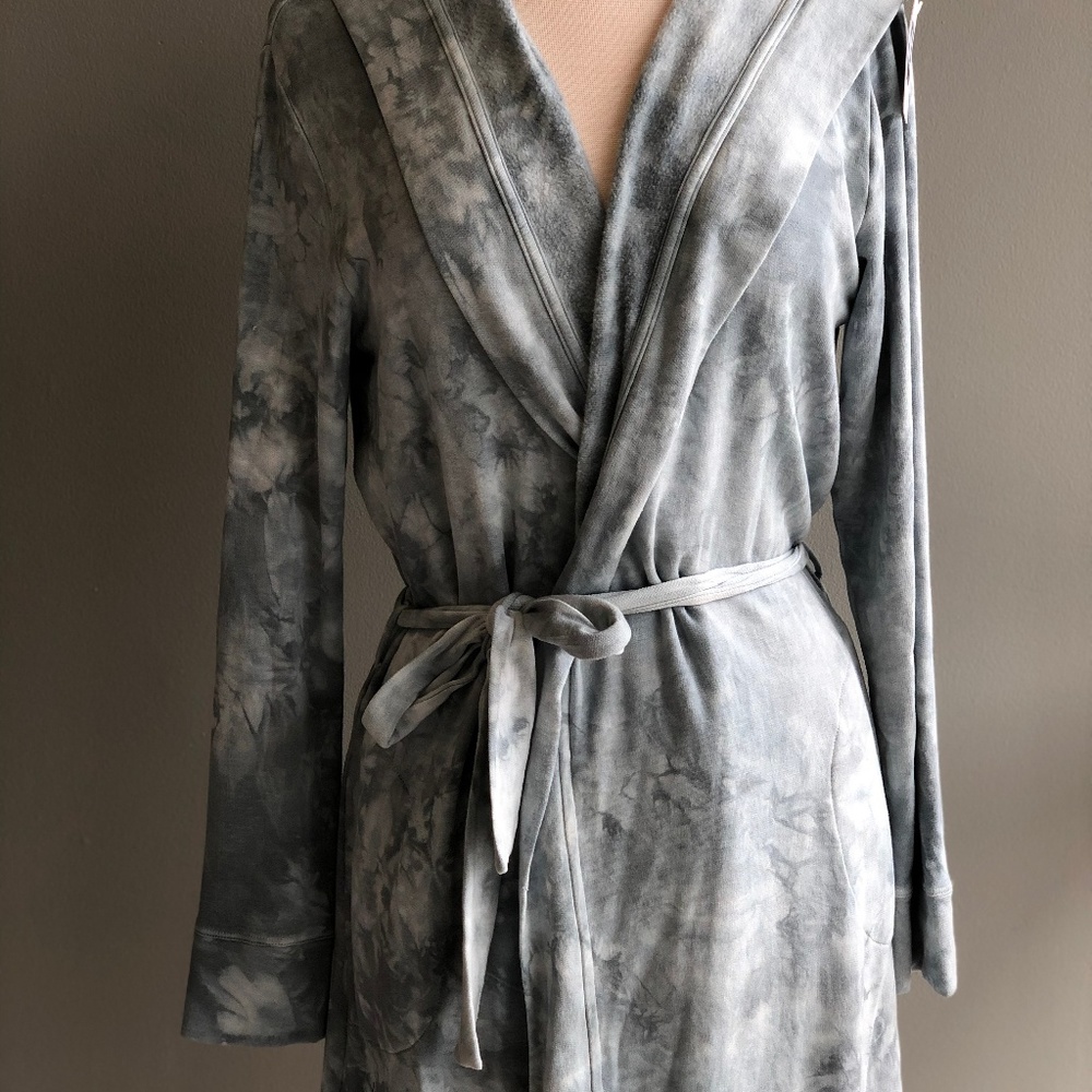 Light Blue Hooded Robe